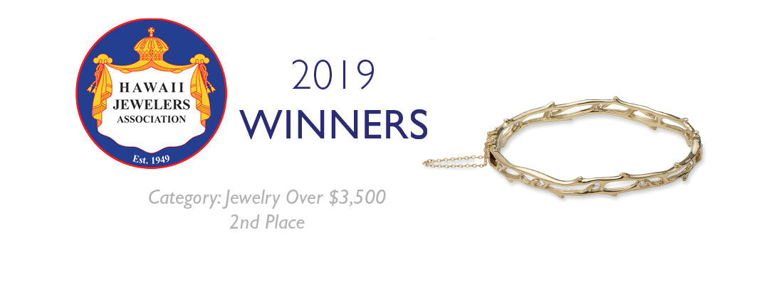 2019 Hawaii Jewelers' Association Winner: Living Heirloom Bracelet in Gold with Diamonds