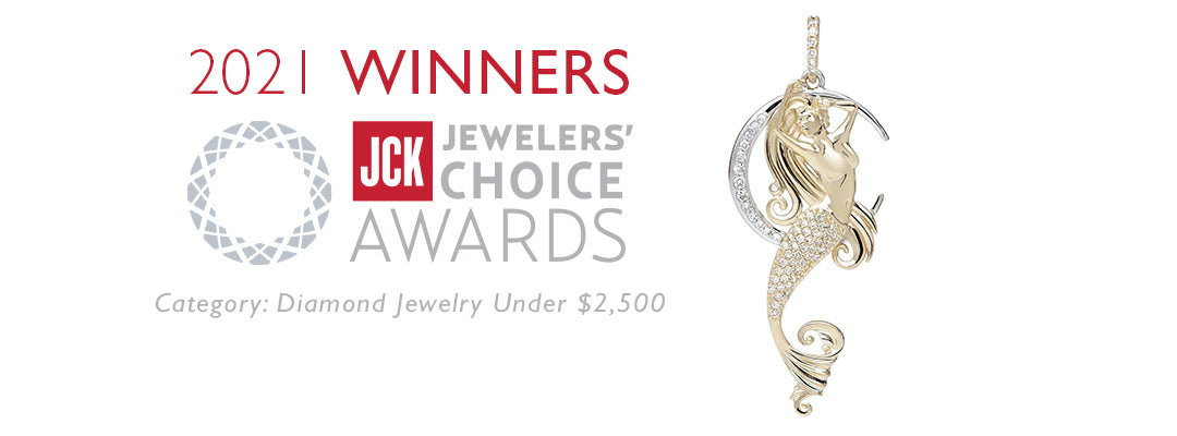 2021 JCK Awards - Moon Mermaid in Two Tone Gold with Diamonds