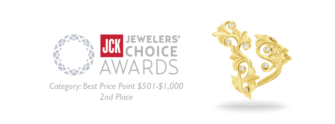 2018 JCK Award Winner: Living Heirloom Ring in Gold with Diamonds