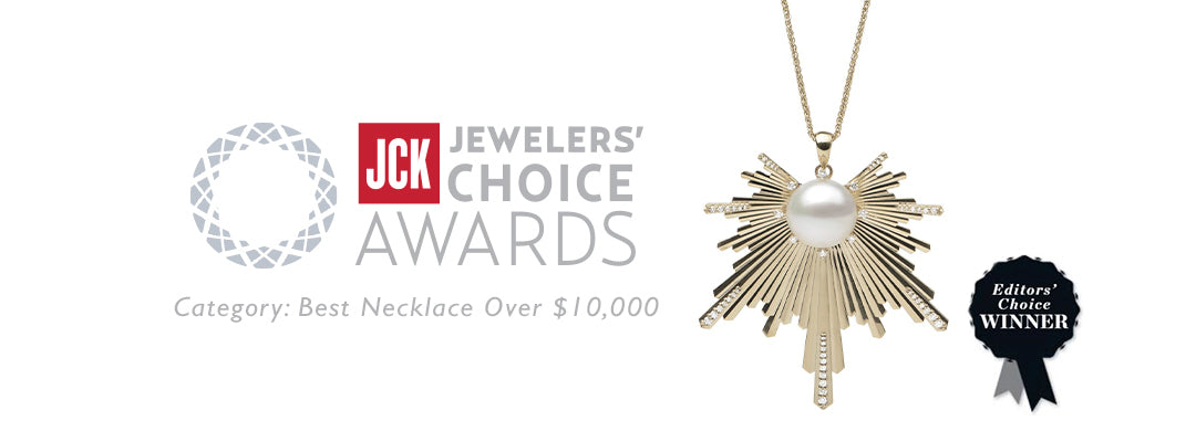 2021 JCK Awards - E Ho'āla (The Awakening) S. Sea Pearl Pendant in Gold with Diamonds