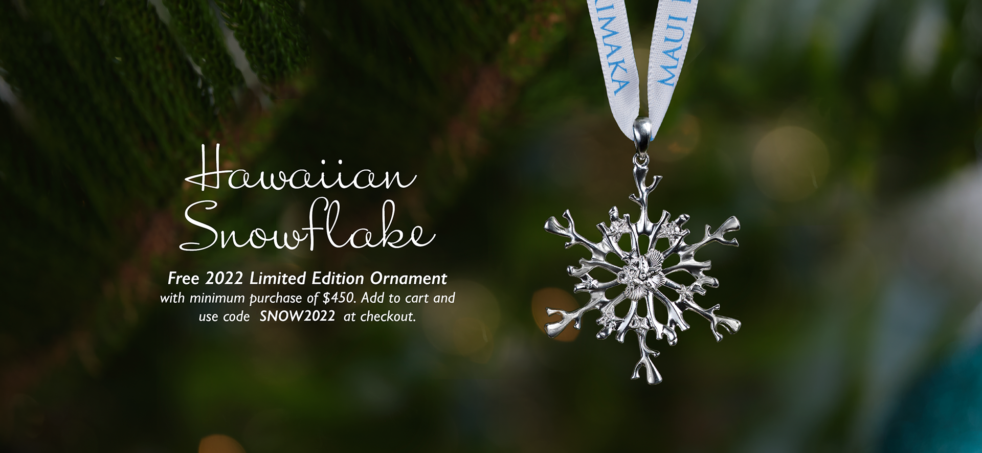 2022 Limited Edition Hawaiian Snowflake Ornament