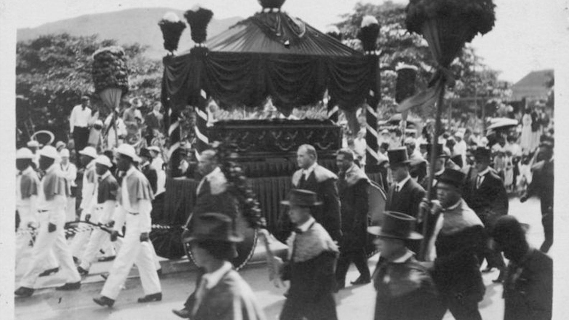 The funeral of Queen Liliʻuokalani