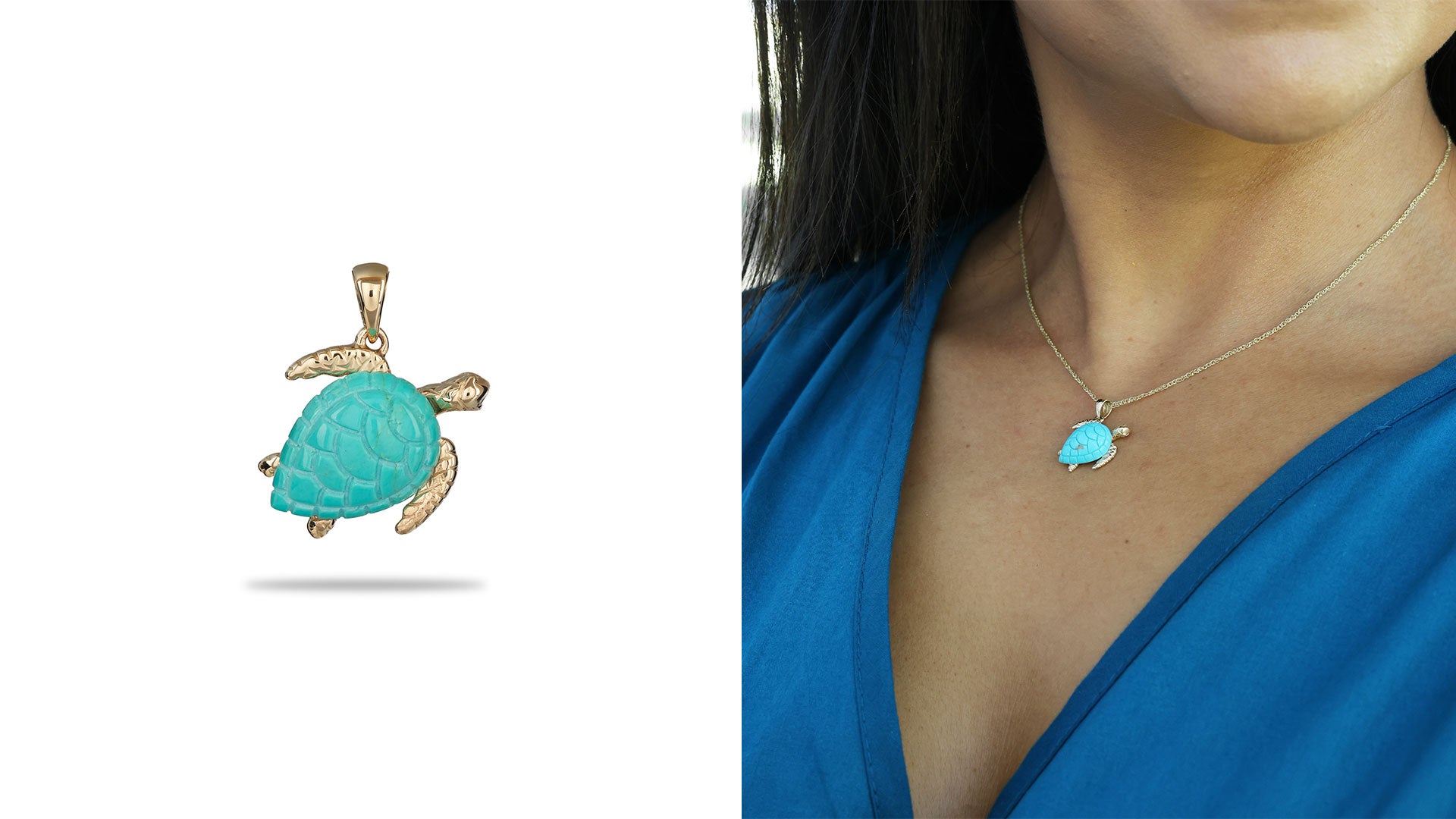 Honu Turquoise Pendant