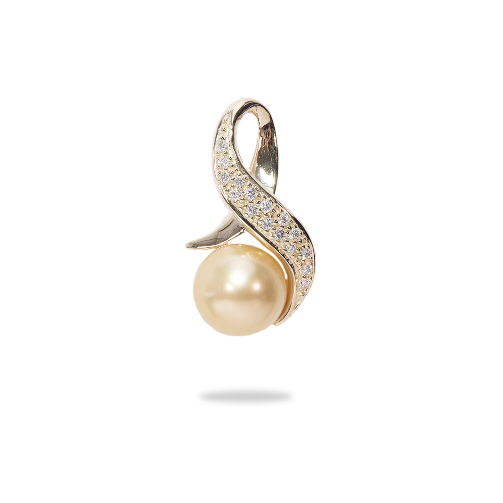 18-19 South Sea Gold Pearl Strand with Gold Clasp - 13-16mm