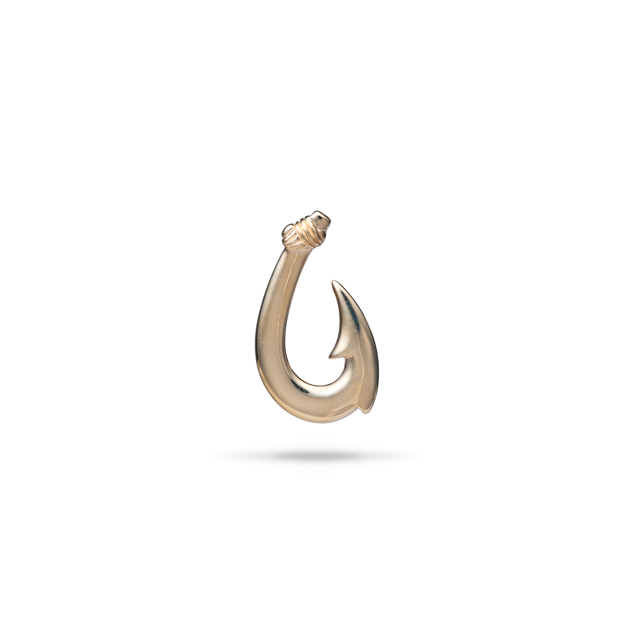 Fish Hook Pendant in Gold - 24mm