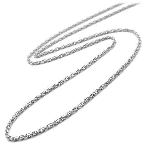 5mm Rope Chain in White Gold