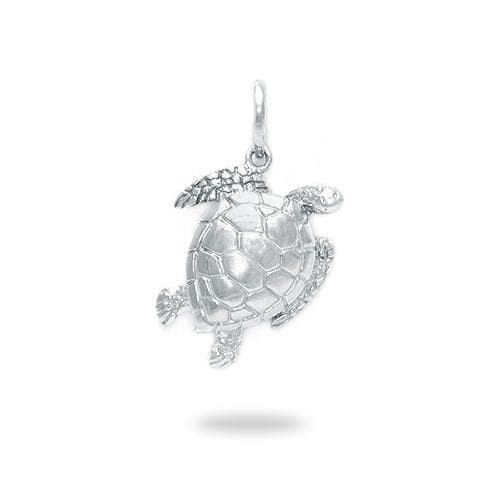 Honu (Sea Turtle) Yin Yang Pendant in Sterling Silver – Maui