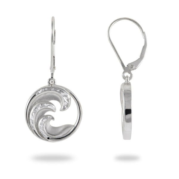 Sterling Silver Wave Earrings – ioolajewelry