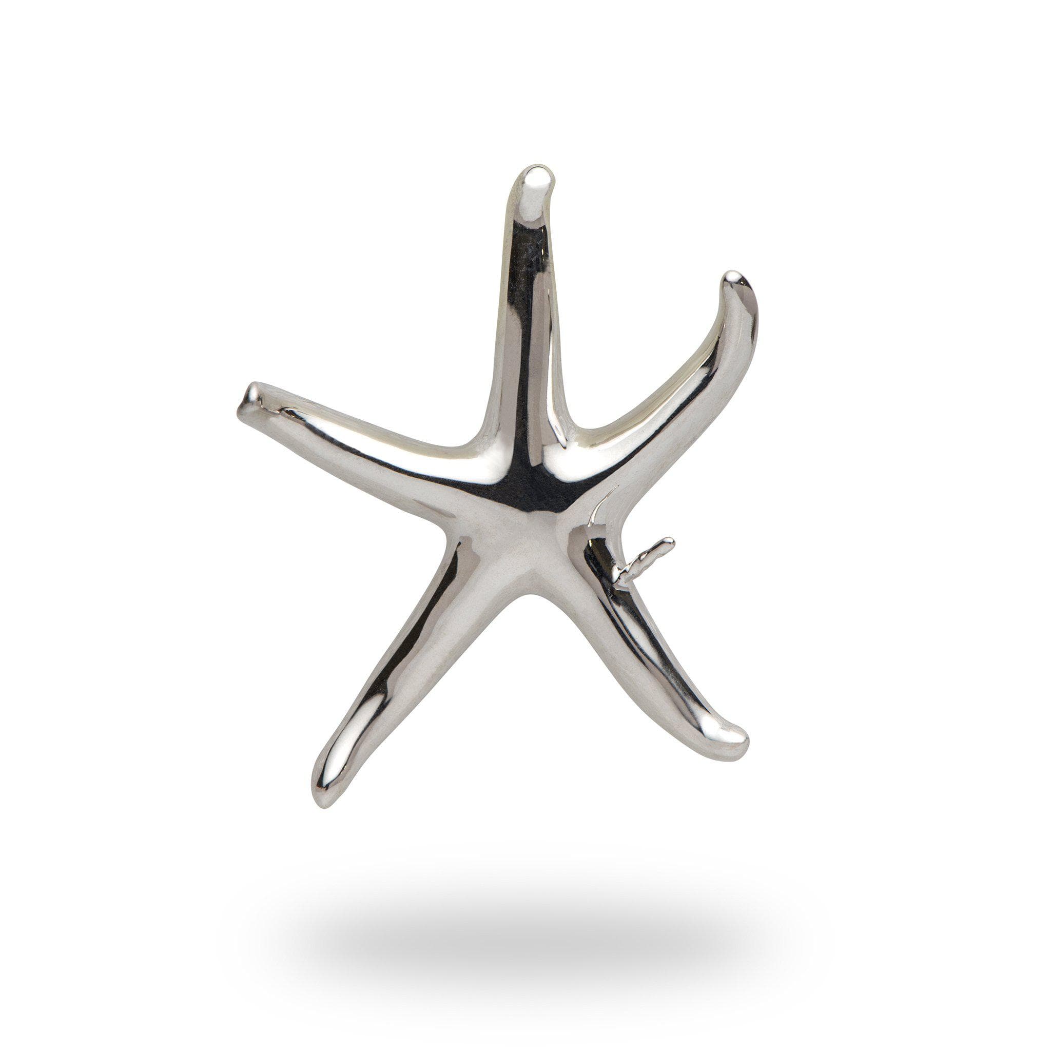Pick A Pearl Fish Hook Pendant in Sterling Silver - 27mm