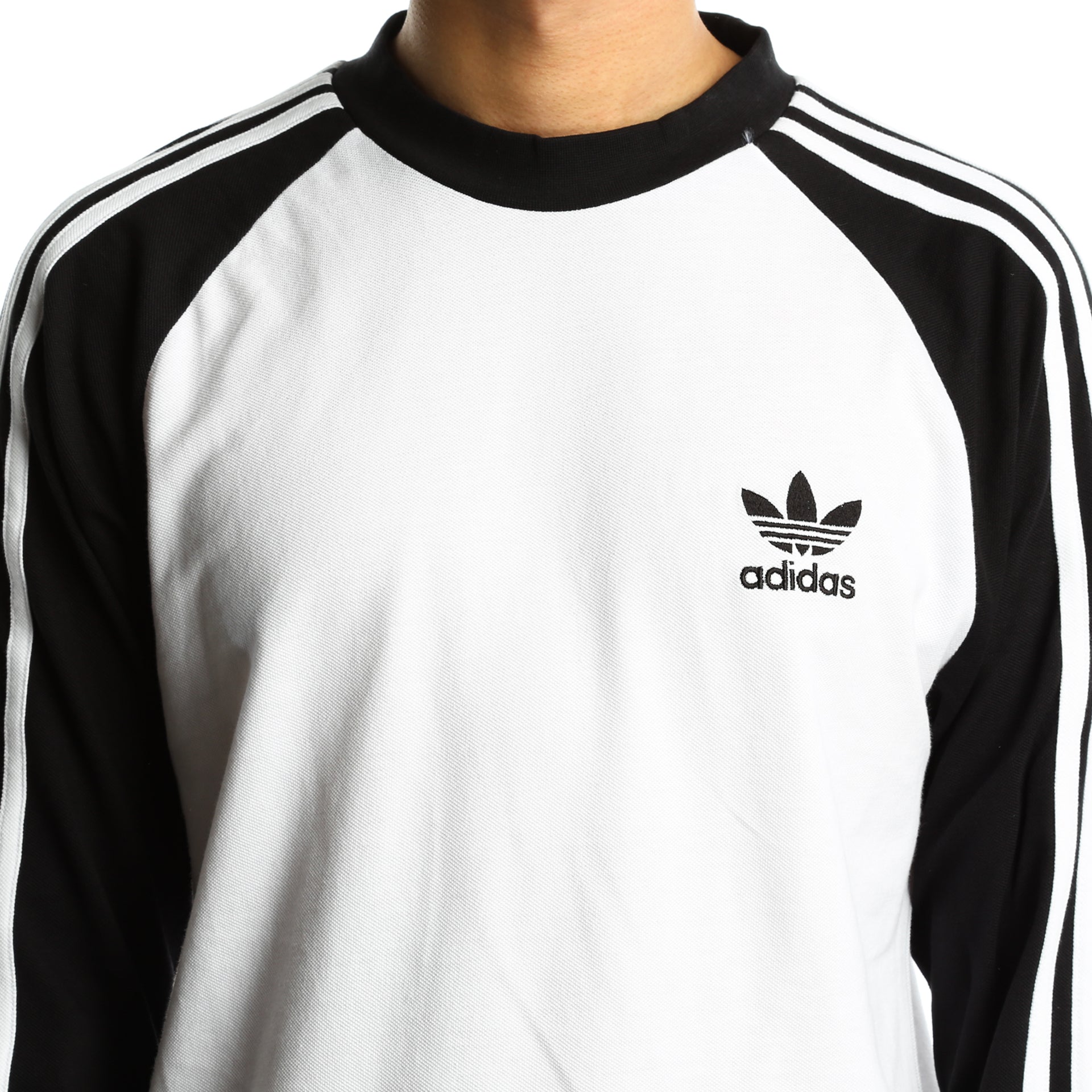 adidas white long sleeve t shirt