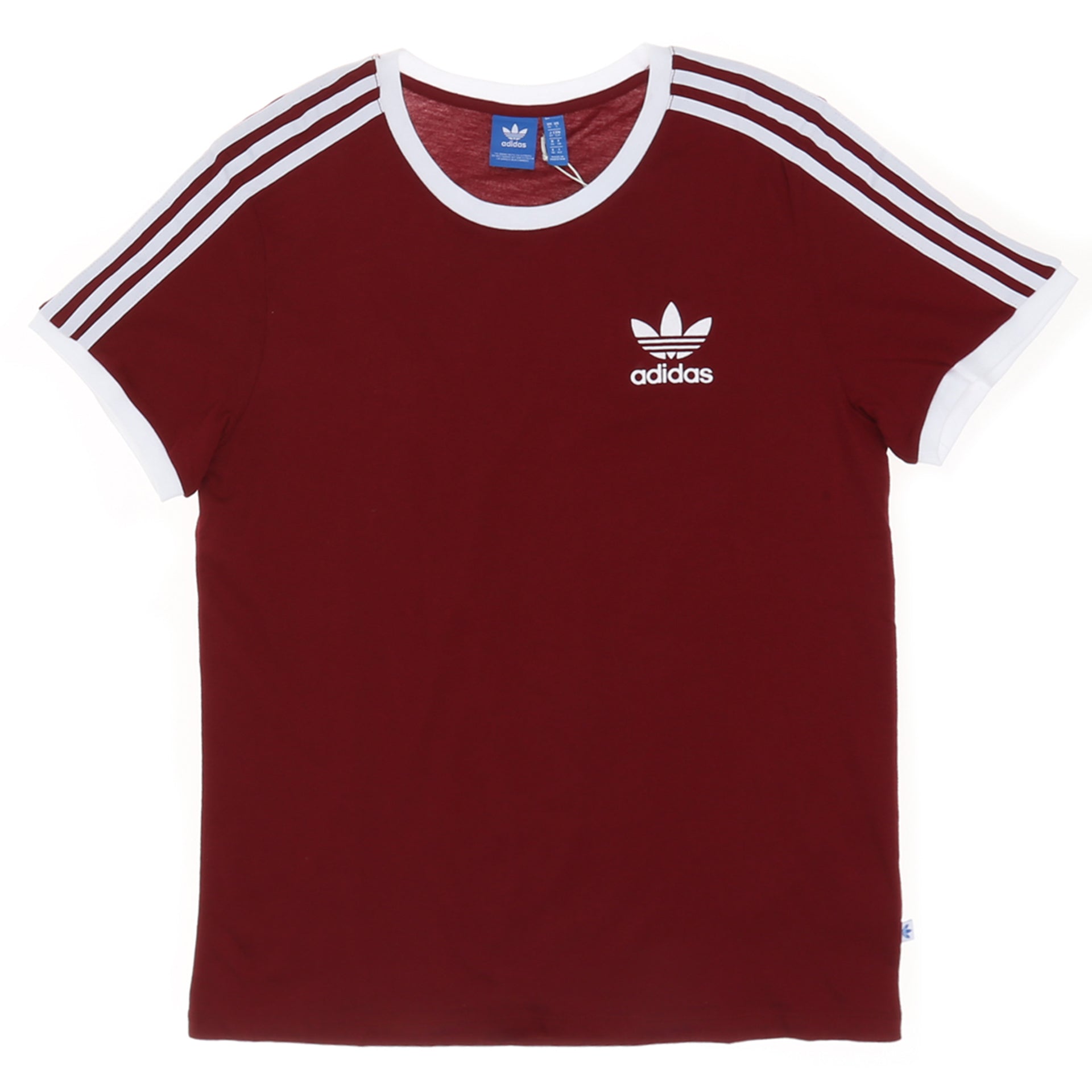 burgundy striped adidas