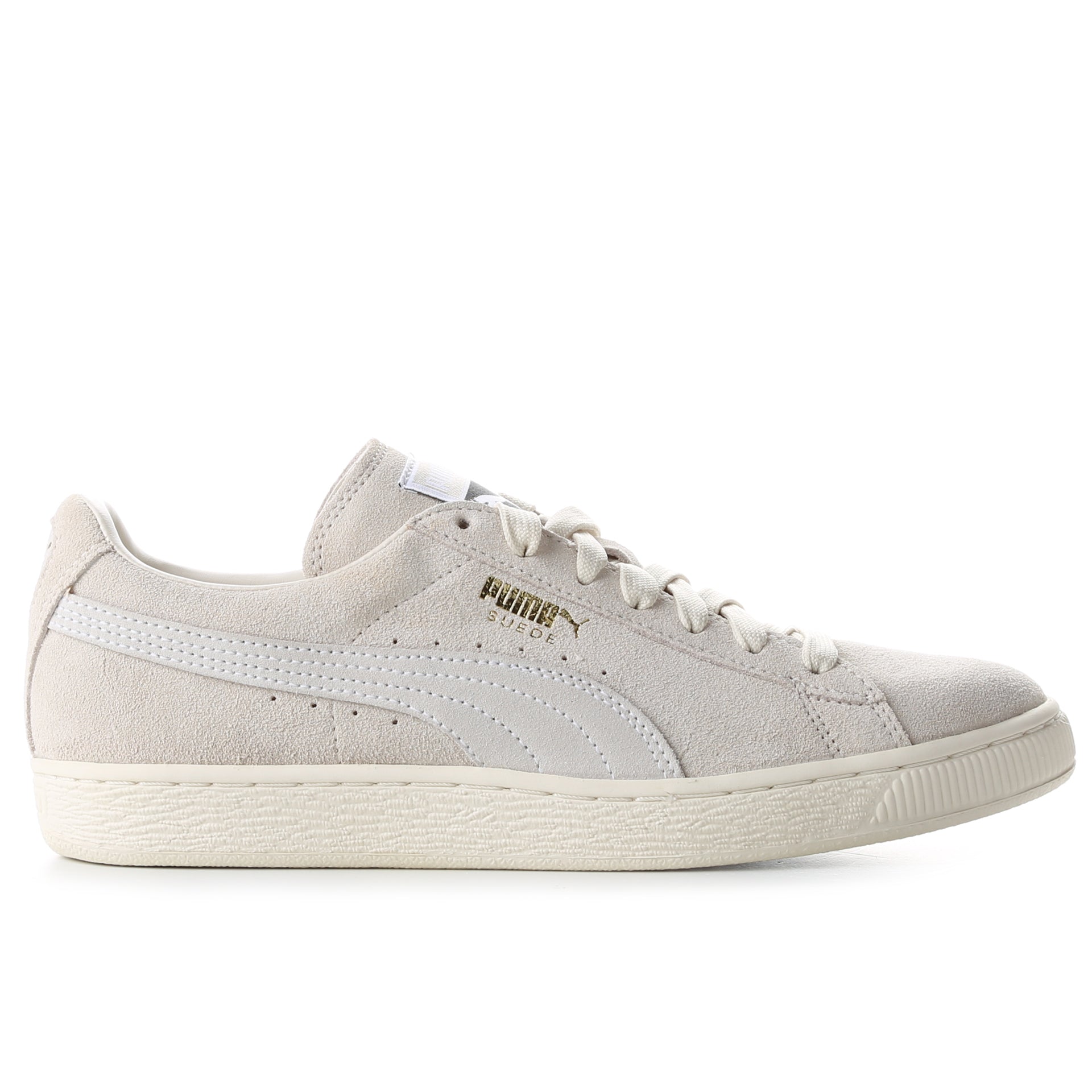 white puma suede sneakers