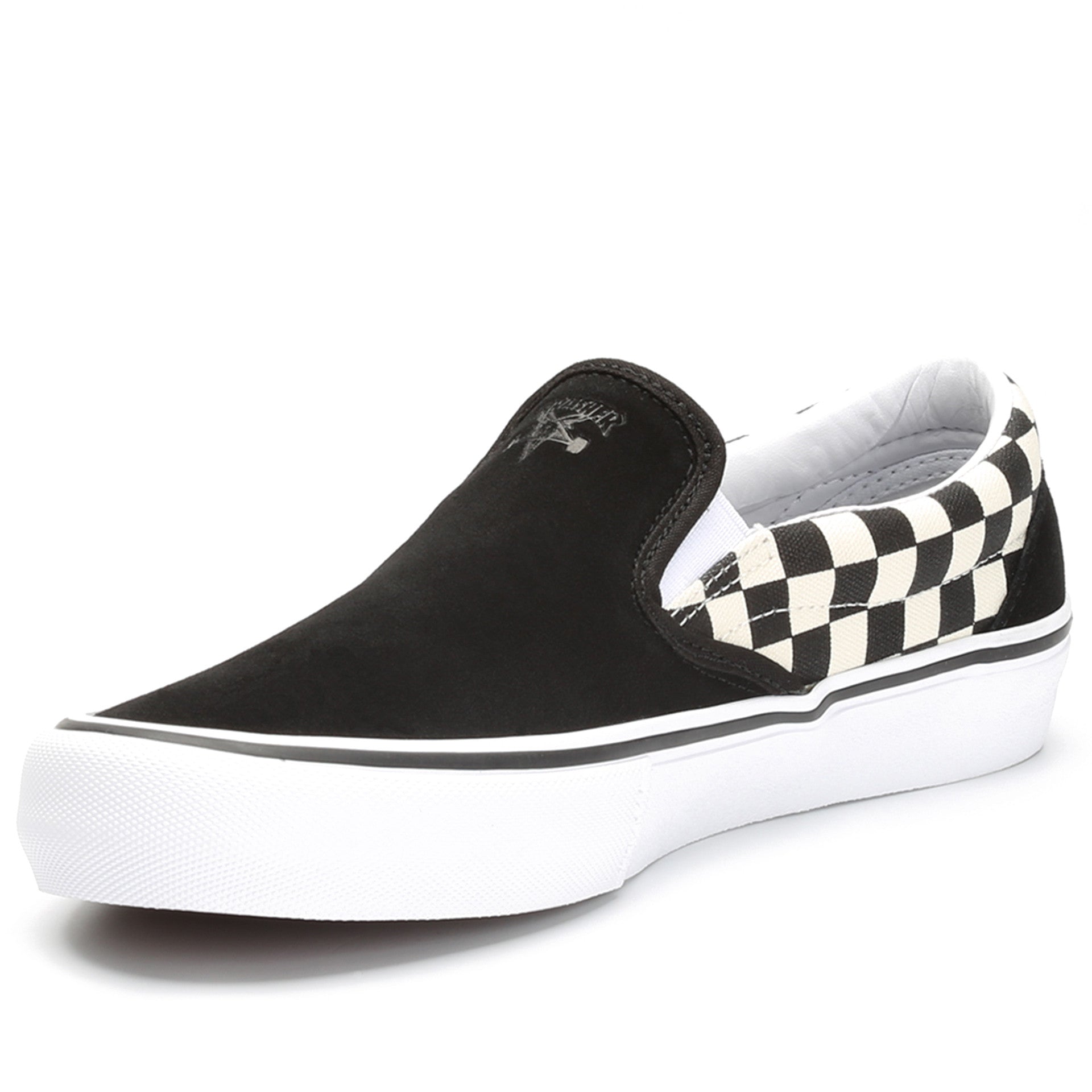 vans thrasher slip on checkerboard