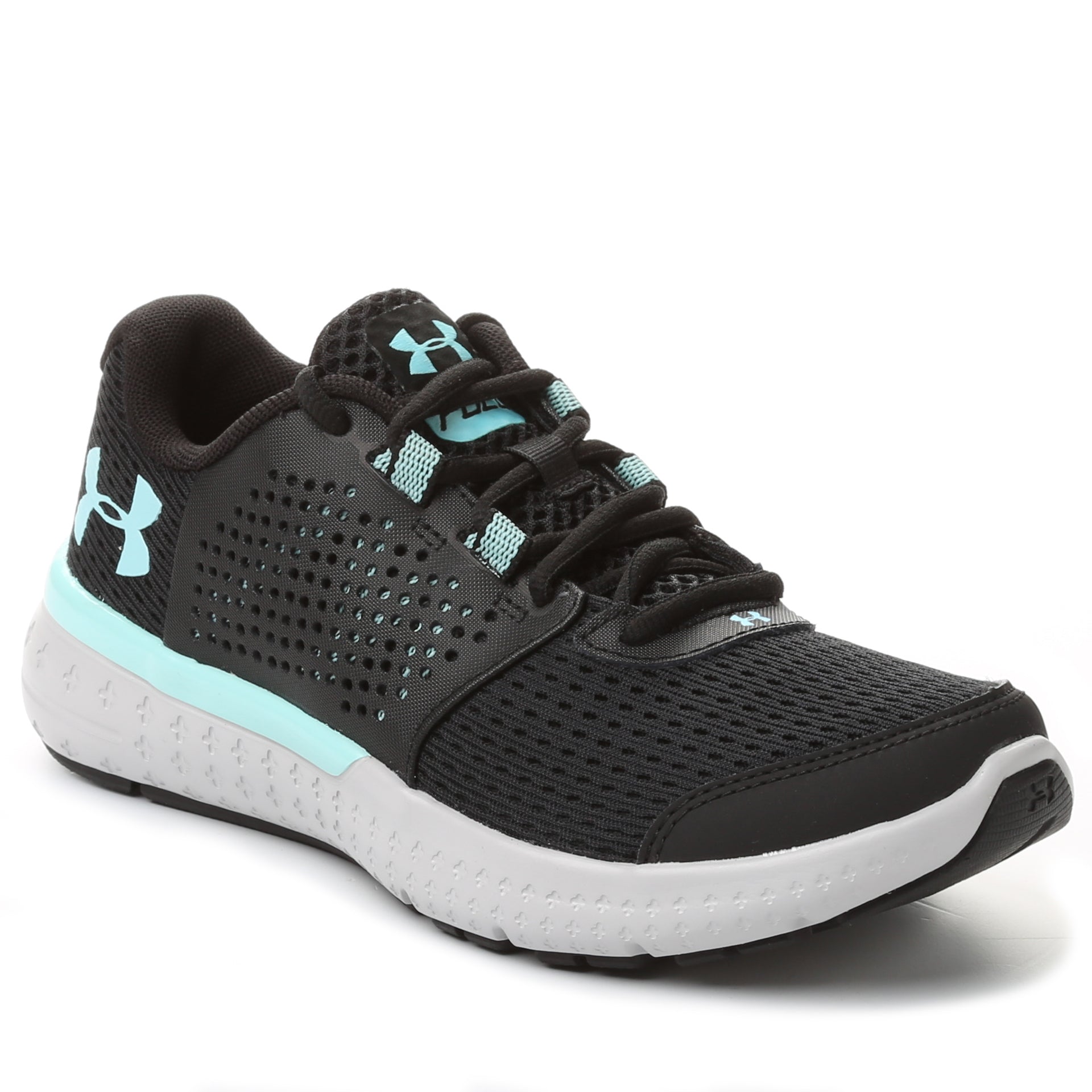 Armour Women's Micro G Fuel Running Shoes- Black/Glacier Grey/Bl - New Star