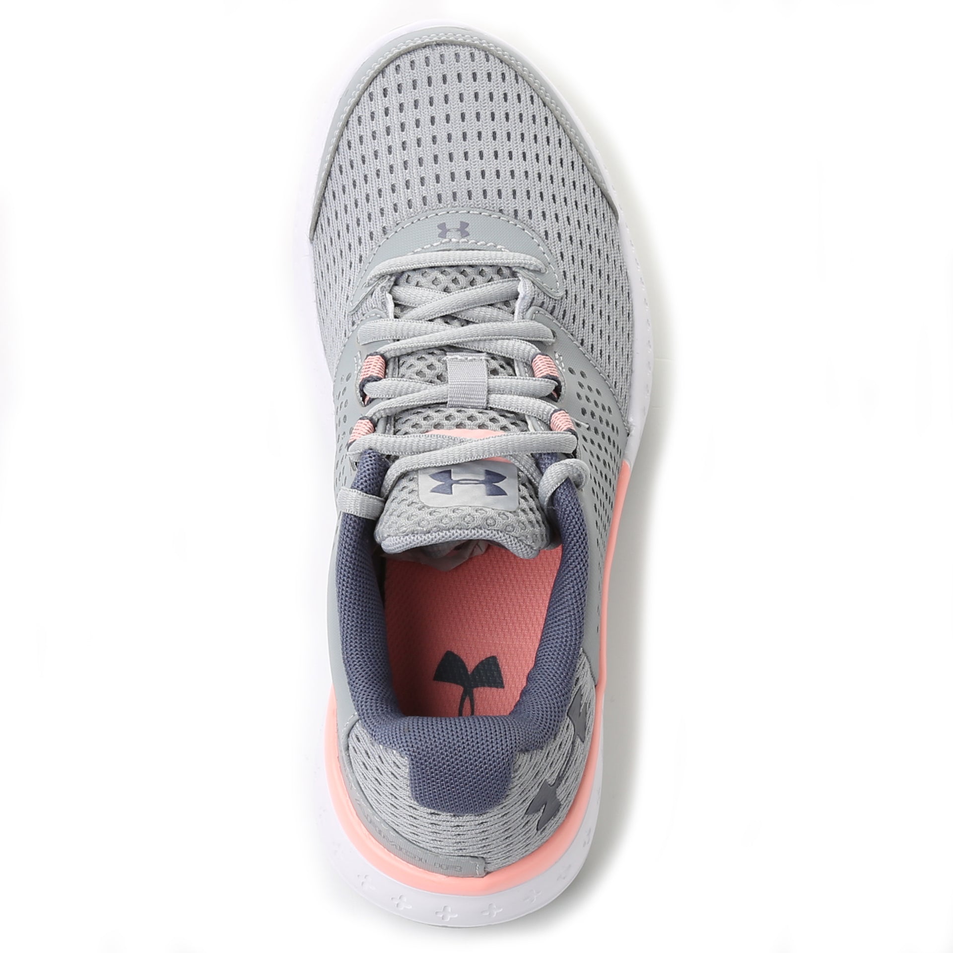 under armour grey and pink trainers