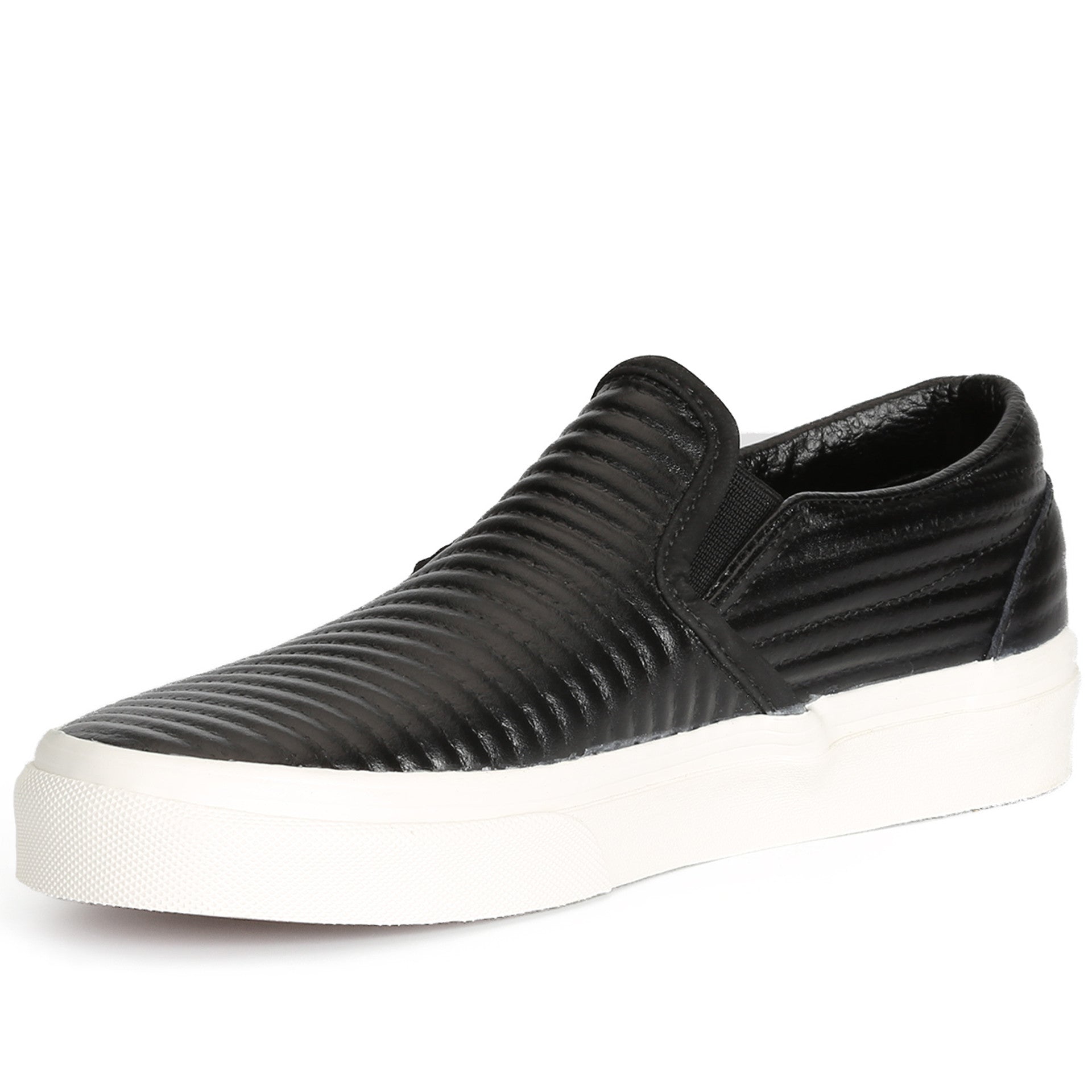 vans moto leather slip on