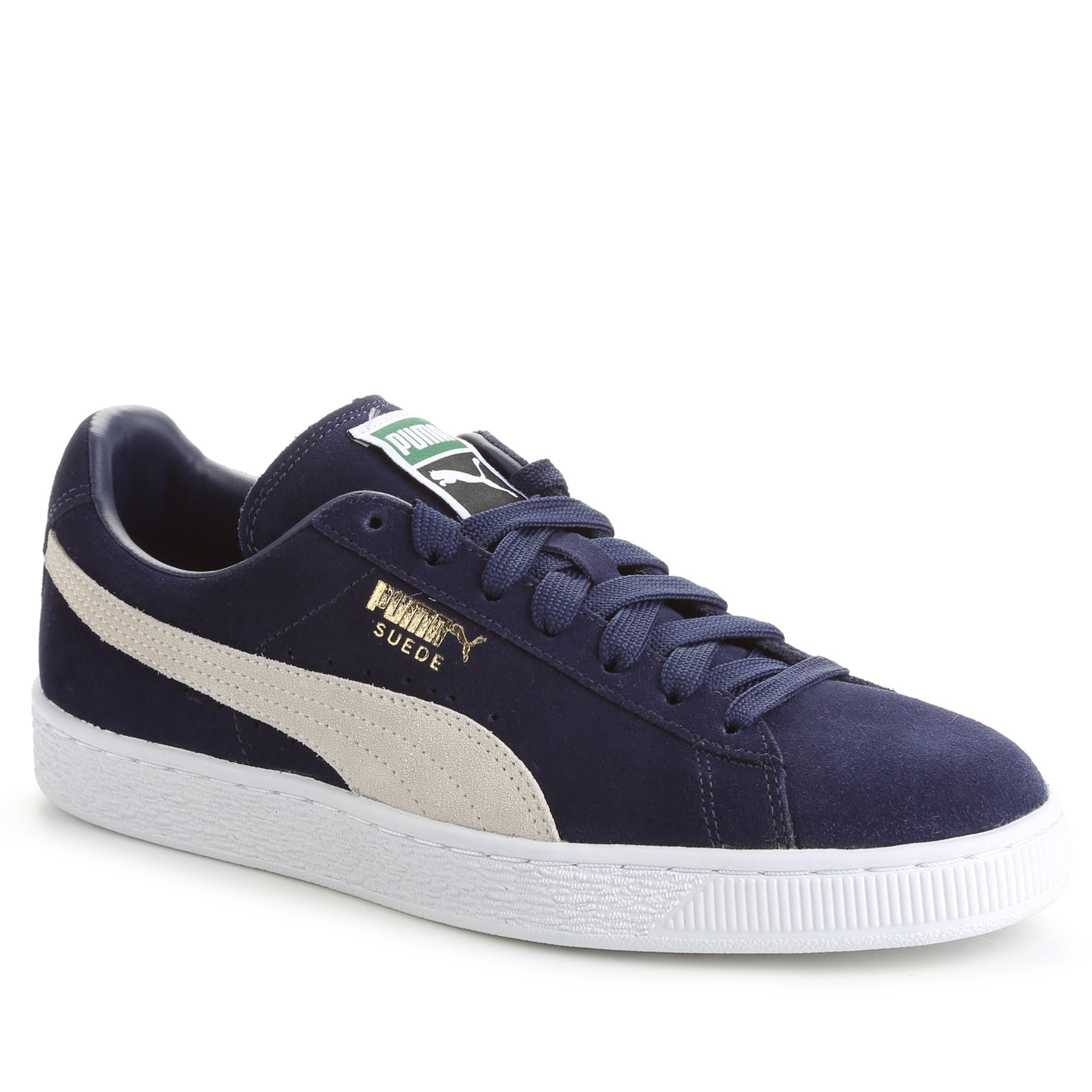 puma suede peacoat white