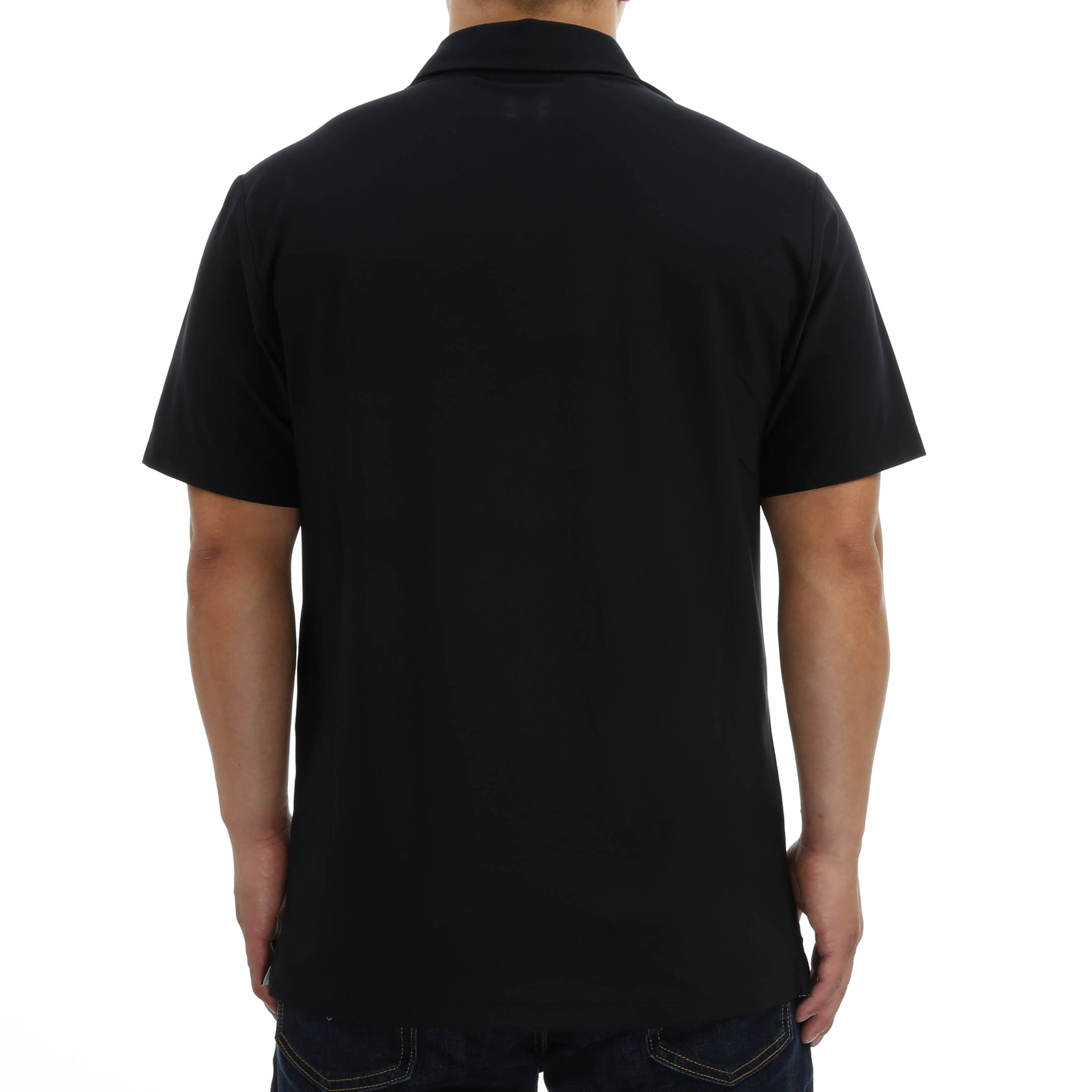 under armour black golf shirt