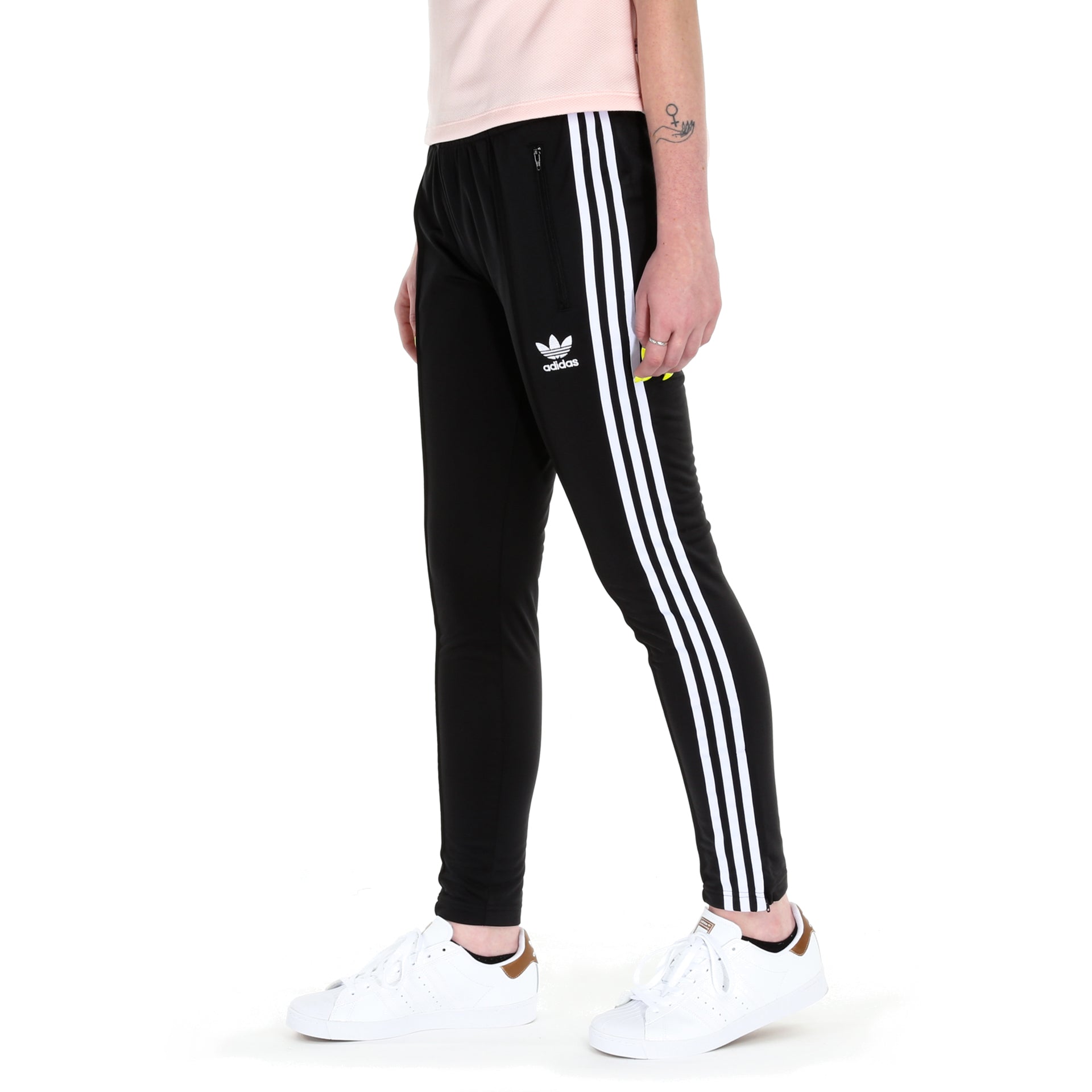 adidas black superstar track pants