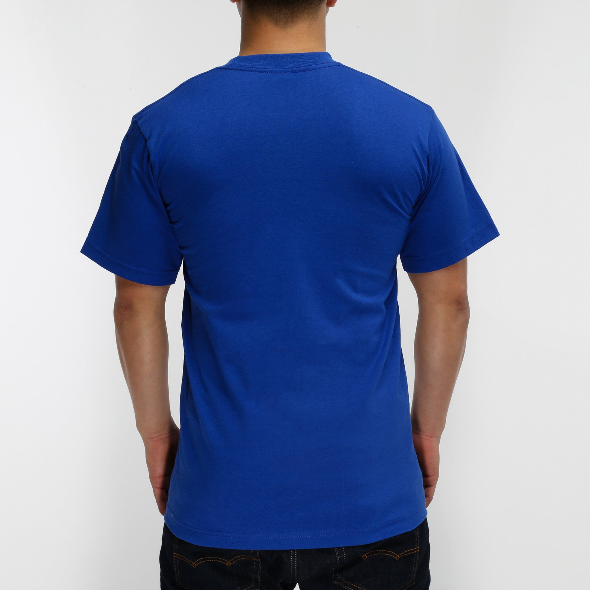 royal blue shirt