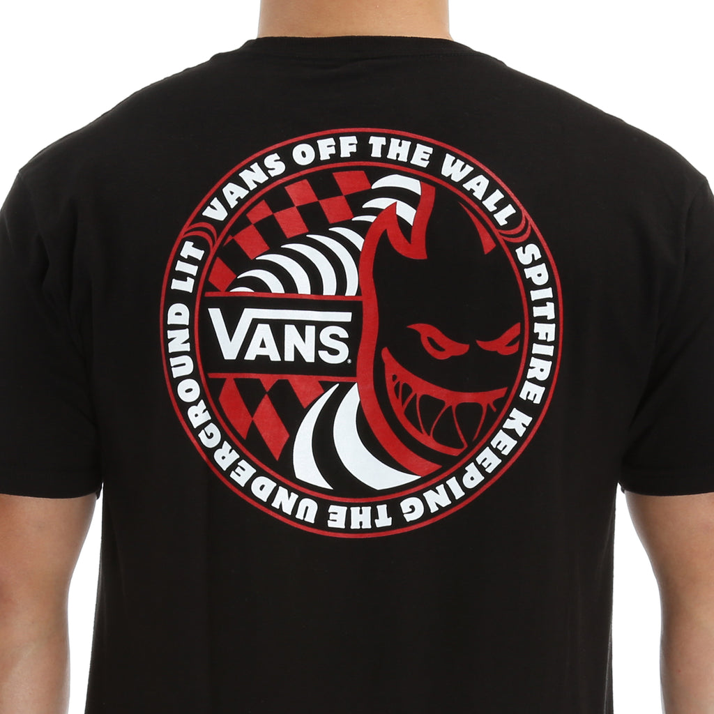 red and black vans shirt