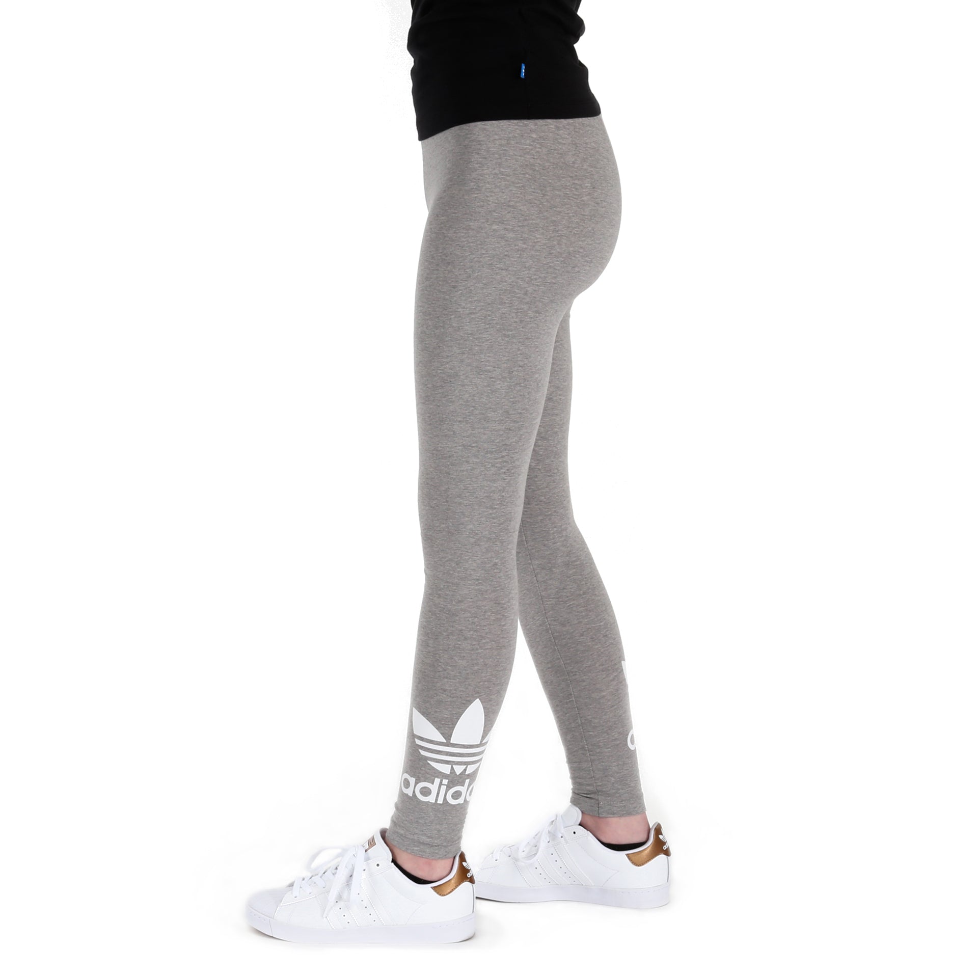 adidas grey trefoil leggings