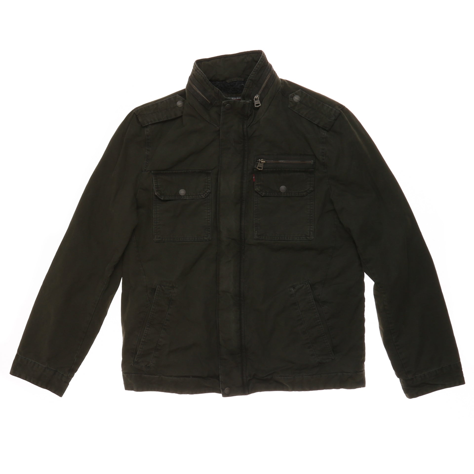 womens sherpa lined military jacket