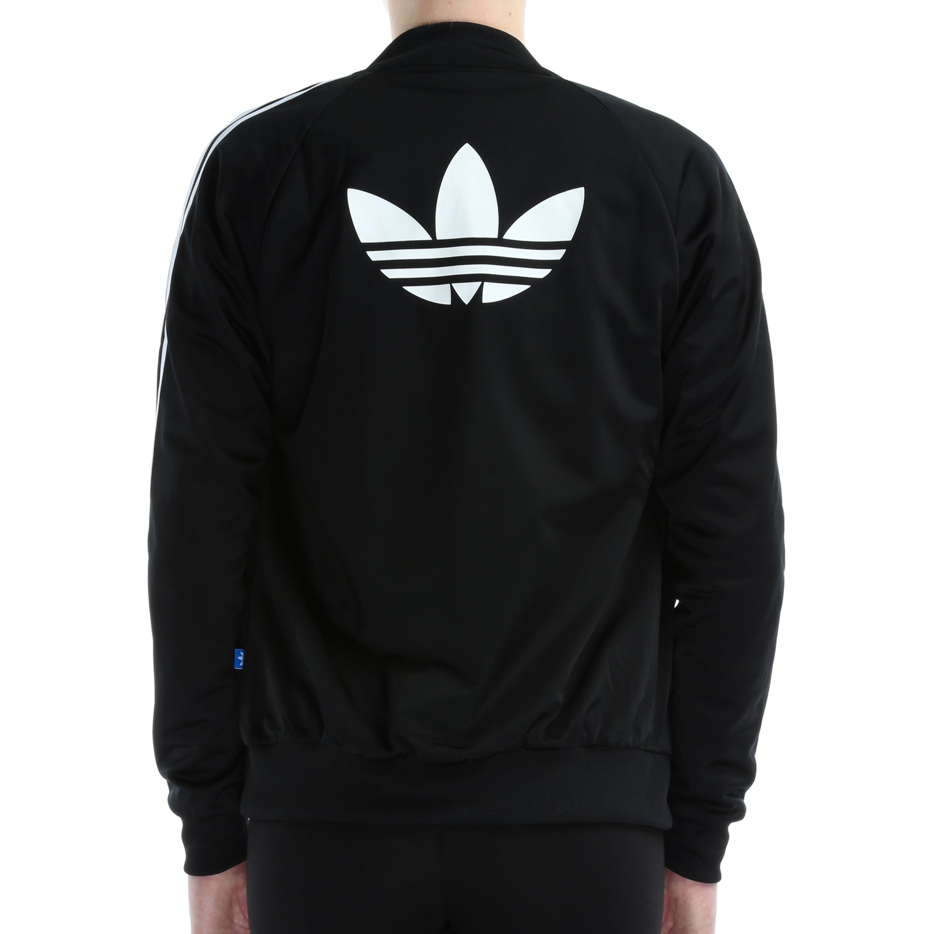 adidas jacket with logo on sleeves