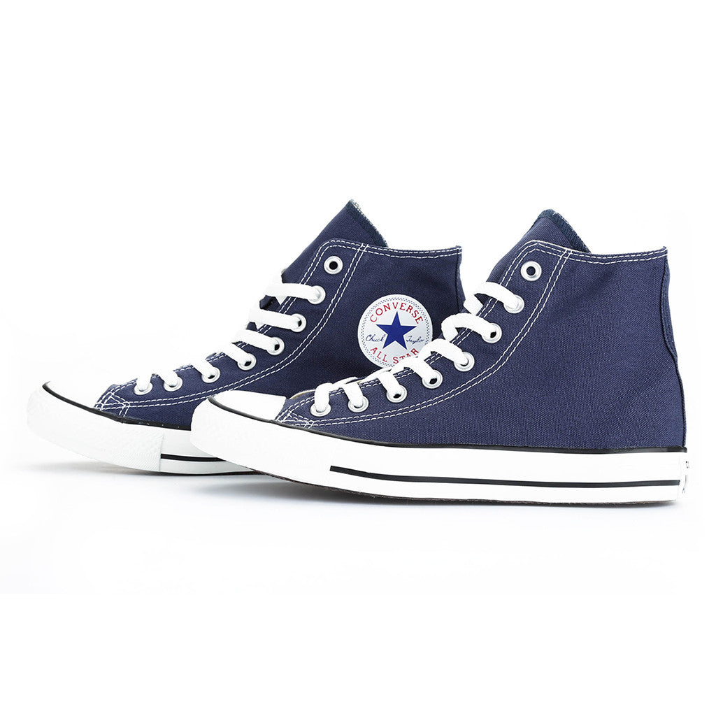 navy high top converse womens