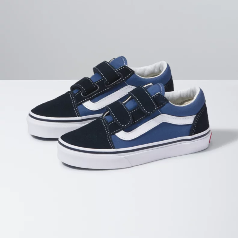 navy blue velcro vans