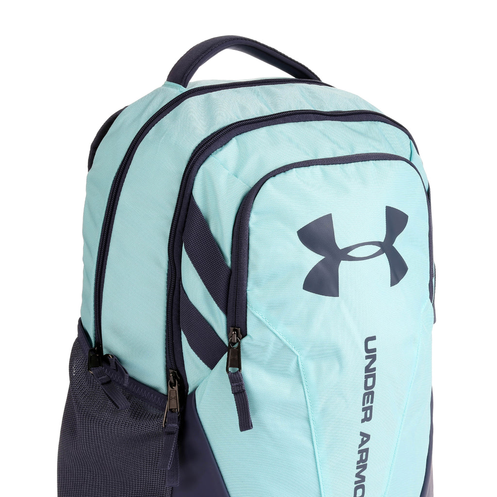 teal and grey under armour backpack