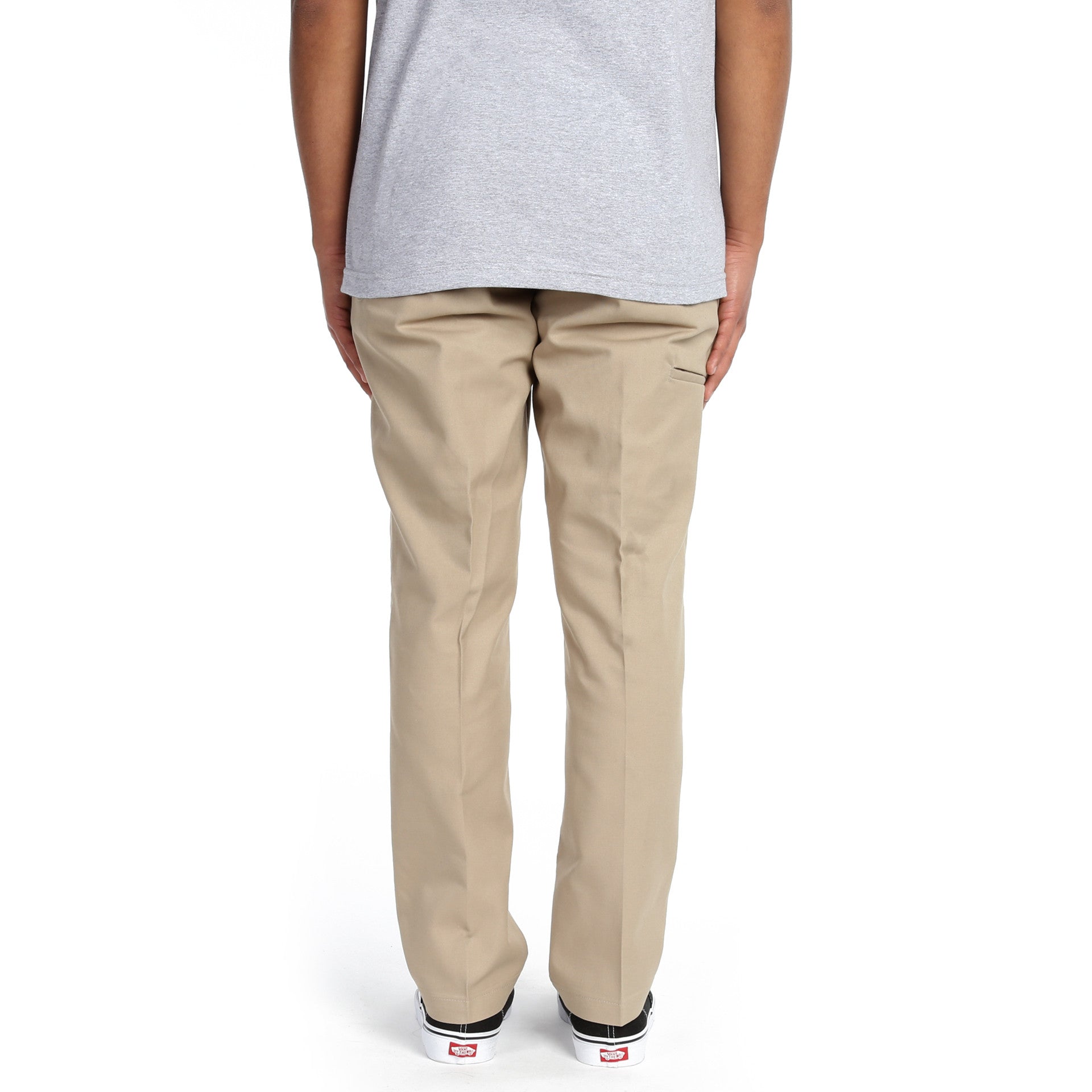 slim fit tapered khakis