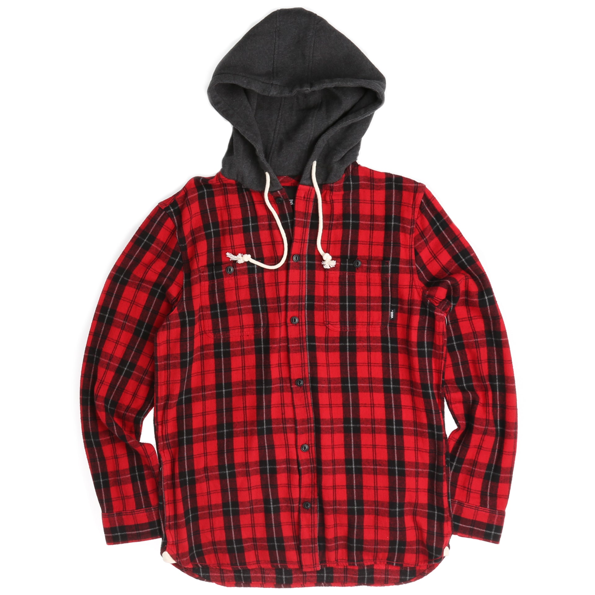 vans flannel hoodie mens