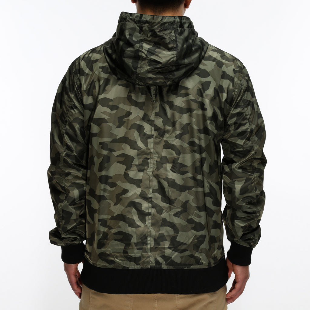 Shaka Windbreaker Jacket - Olive Camo - New Star