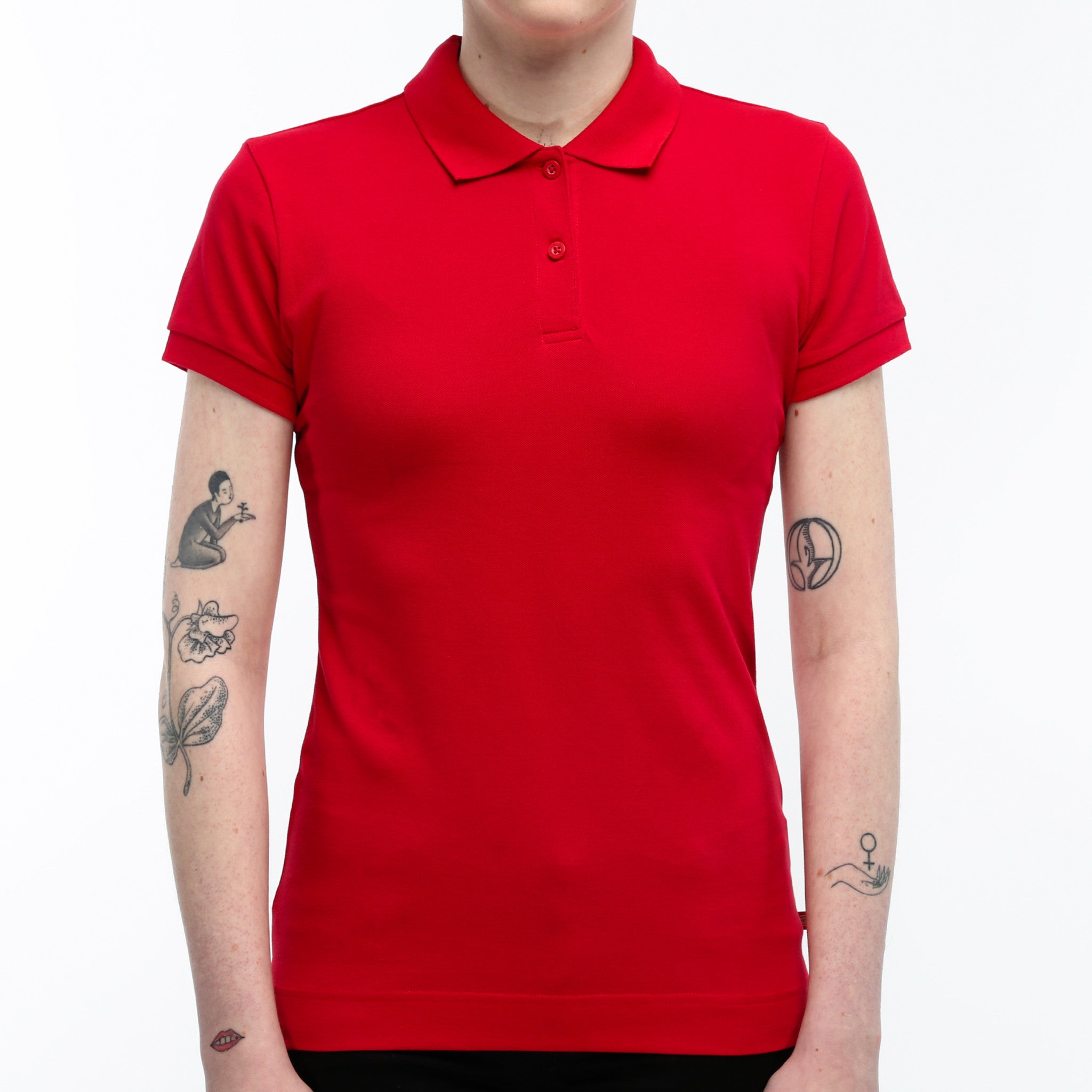 red polo t shirt women's