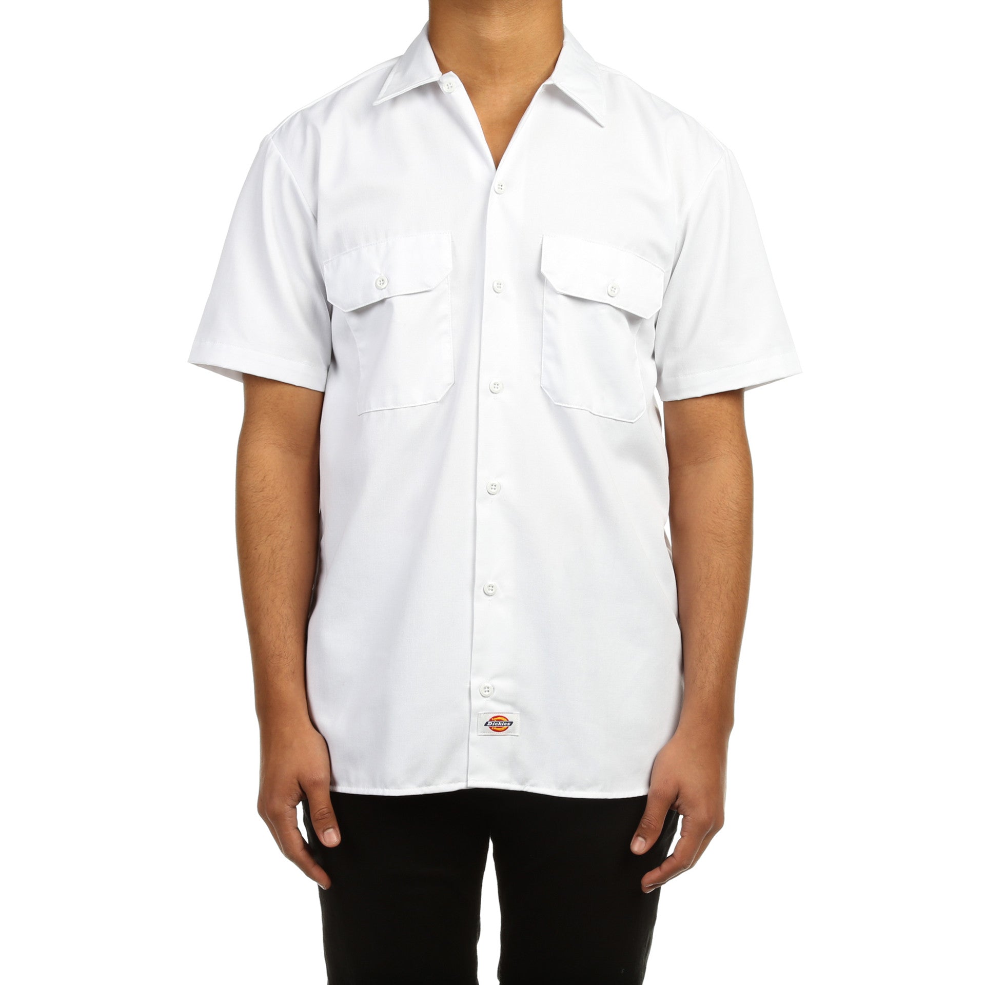 Dickies Mens Work Shirt - White New Star