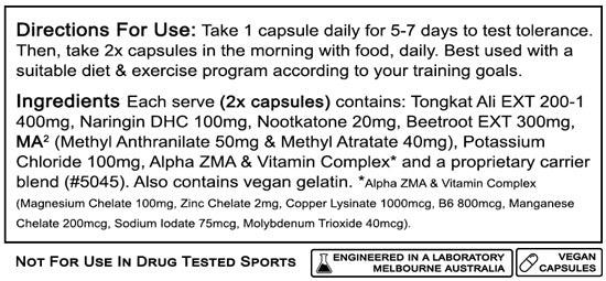 Test Switch 2 Alpha Max Ingredients