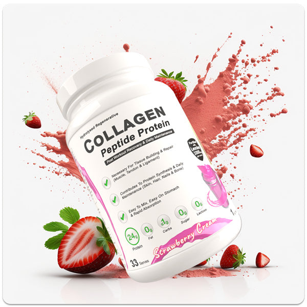 Strawberry Hydrolysed Regenerative Collagen Peptide Protein