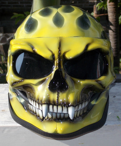 skull face helmet ghost rider