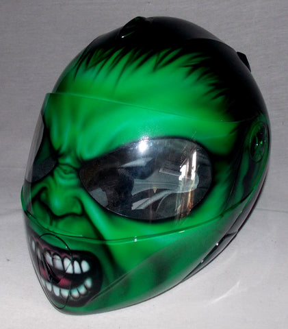 Kids Motorcycle Helmet Youth Airbrushed Custom Superhero – Custom