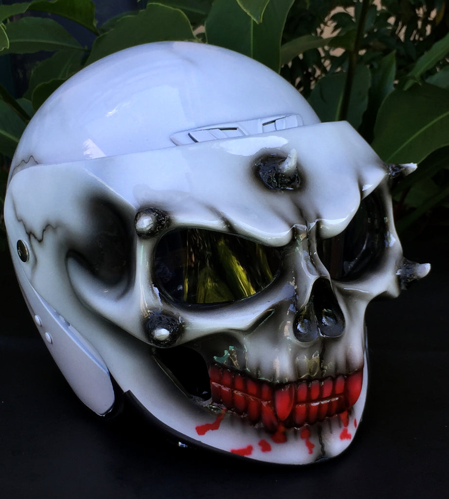 dot skull helmet