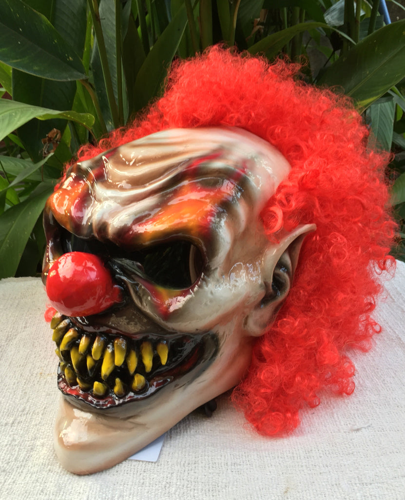 scary clown motorcycle helmet