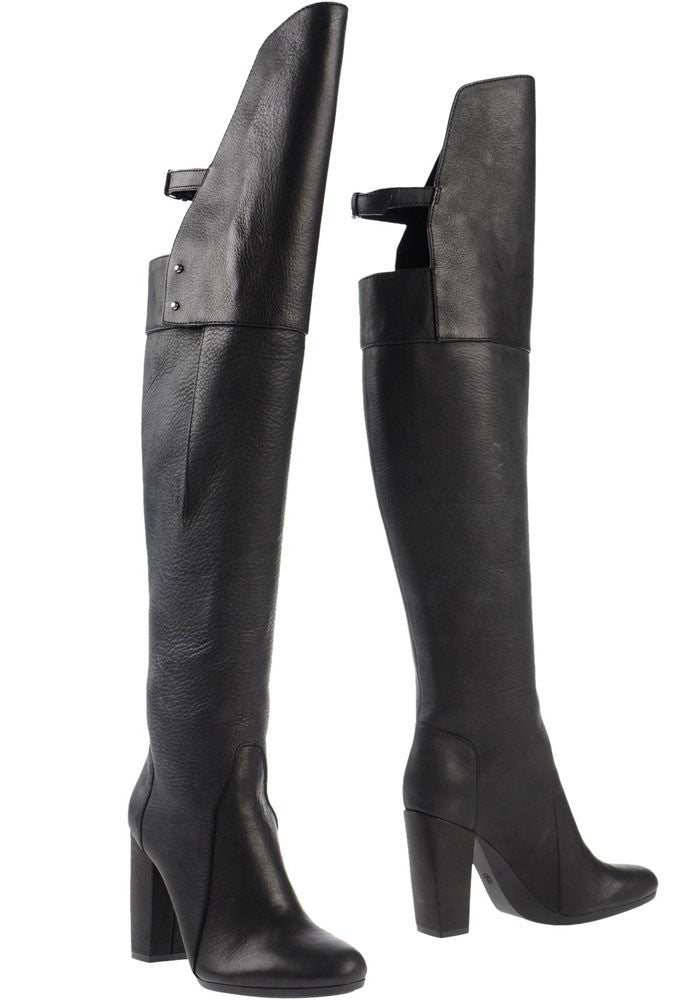 soft leather knee high boots