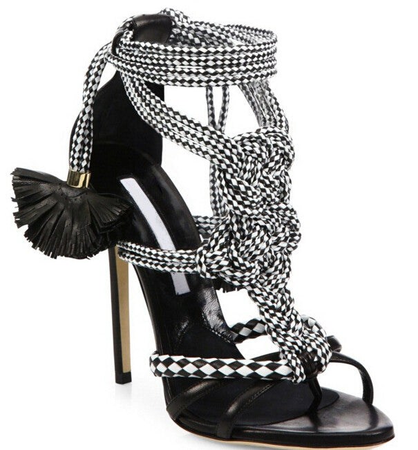 rope gladiator heels