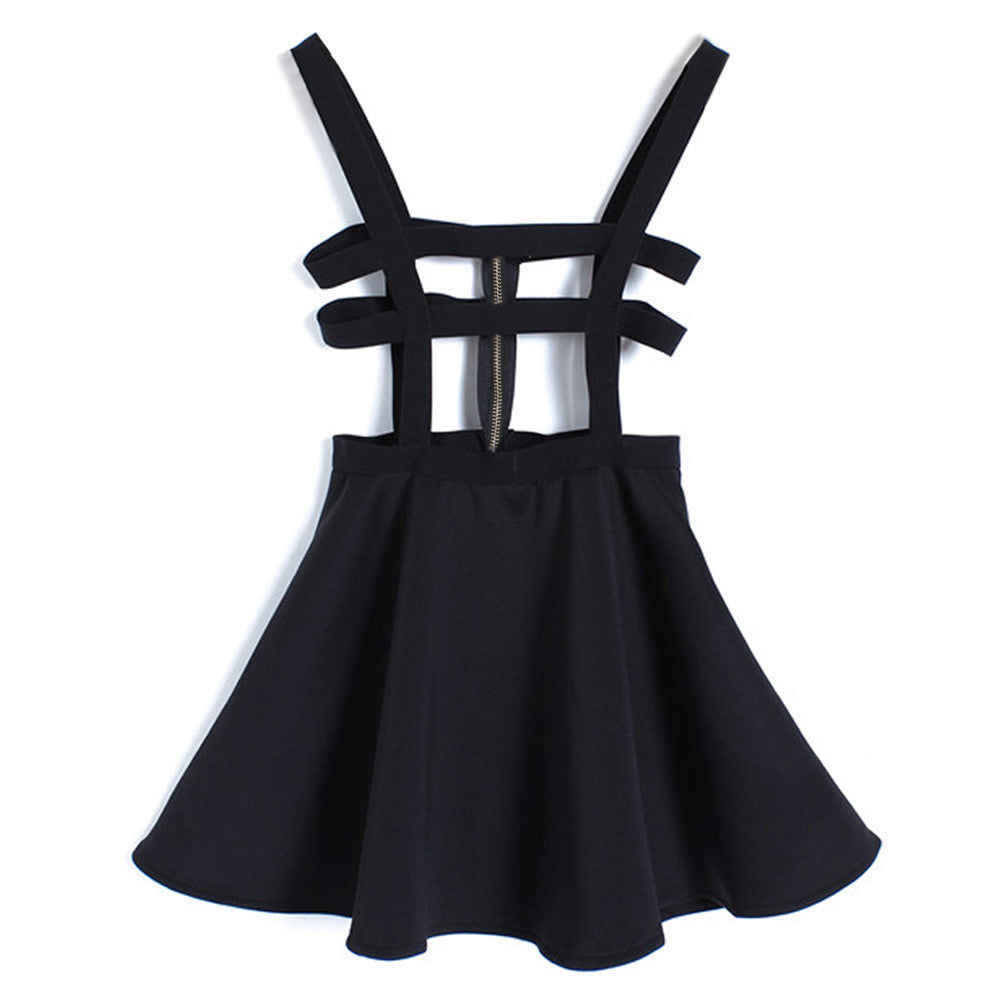 suspender skater dress