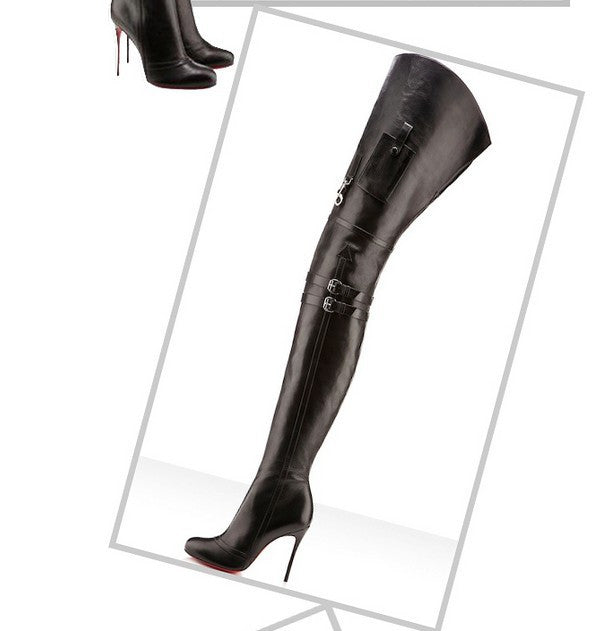 thigh high motorcycle boots