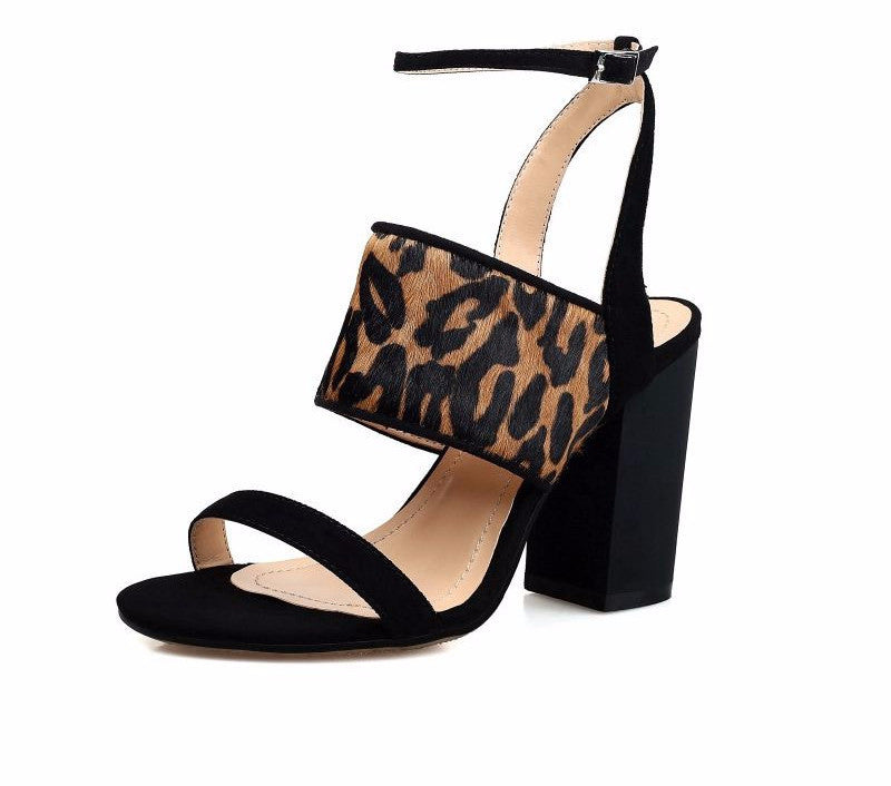 leopard skin heels