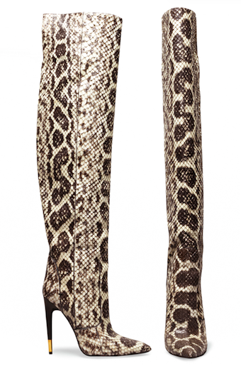 Luxury Snakeskin Stiletto Over The Knee High Boots – THULI NYC