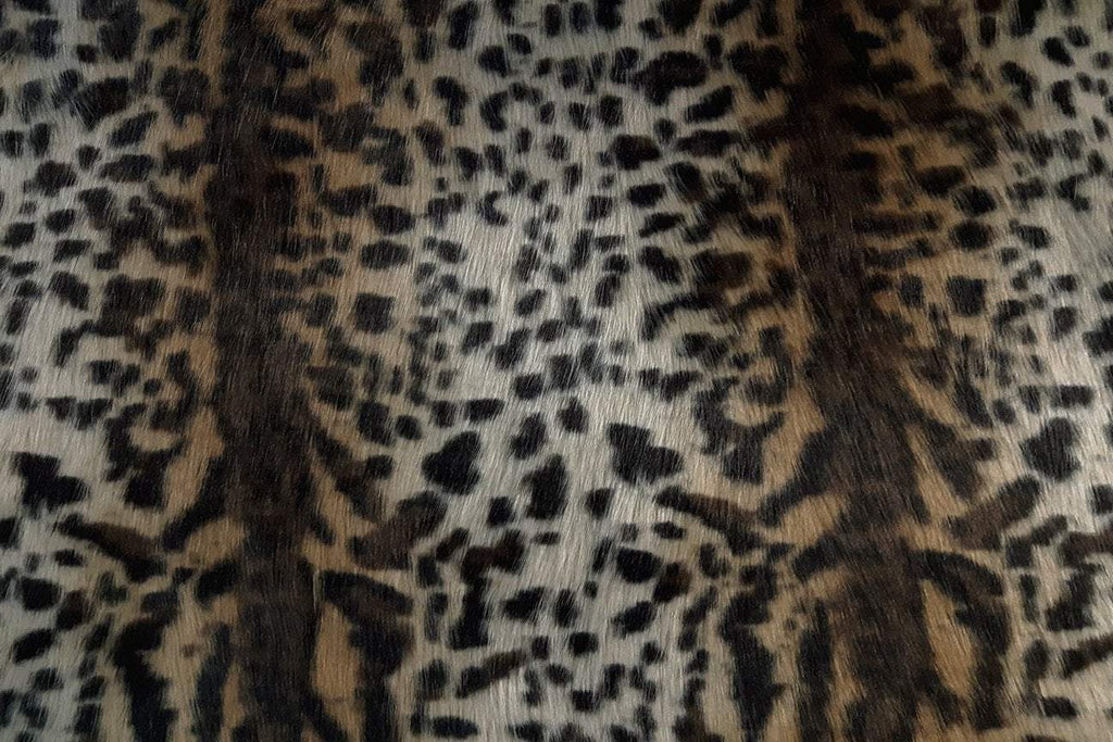 Leopard Print Faux Fur | Rainbow Fabrics Sydney