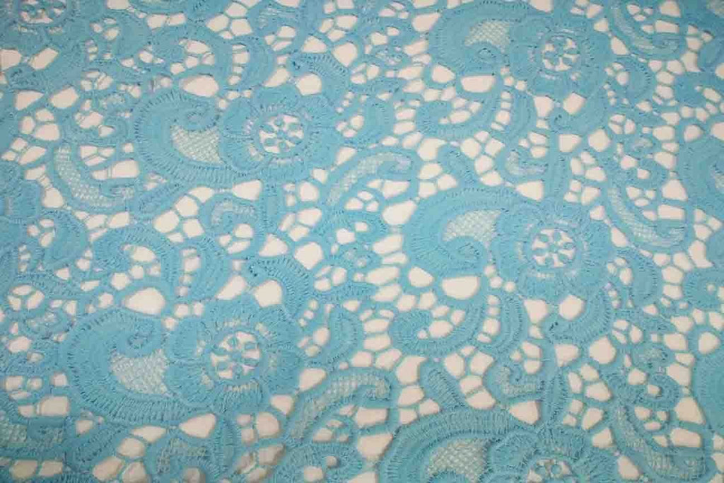 blue lace material